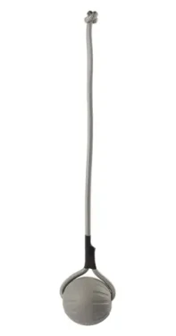 Huhubamboo Loptička na šnúre šedý M / Hračka pre psov / Pláva / EVA (355862)
