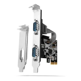 Axagon PCEA-S2N, PCIe radič - 2x sériový Port (RS232) 250 kbps, vr. LP (PCEA-S2N)