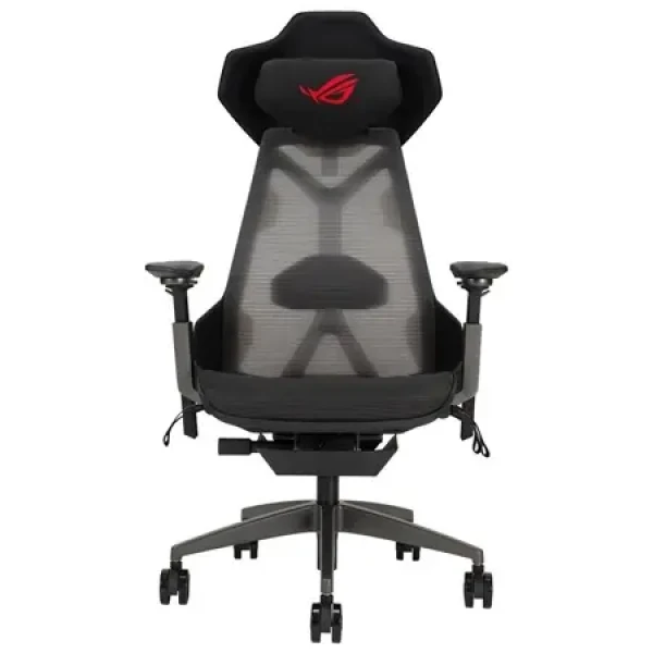 Asus ROG Destrier Ergo čierna / Herná stolička / nastaviteľná / látková / pojazd. kolieska / nosnosť 150 kg (90GC0120-MSG010)