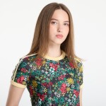 Tričko adidas 3S Tee Slim Black/ Bright Green/ Cgreen/ Eqtyel XL