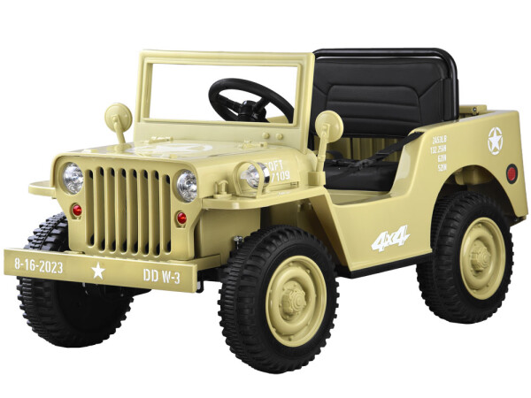 Mamido Detský elektrický jeep Willys Star 4x4 béžový