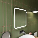 Zrkadlo s LED osvetlením Naturel Pavia 60x60 cm ZIL6060KRBV ZIL6060KRBV