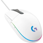 Logitech G102 Lightsync biela / drôtová herná myš / 8000 DPI / 6 tlačidiel / RGB Lightsync (910-005824)