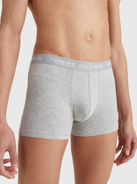 Pánske trenírky 3-PACK LOGO WAISTBAND ESSENTIAL TRUNKS UM0UM022030XK biela/sivá/čierna Tommy Hilfiger