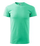 Ťažké nové tričko unisex mentolové XL