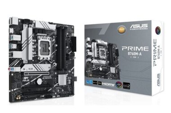 ASUS PRIME B760M-A-CSM / B760 / LGA 1700 / 4x DDR5 / 3x PCIEx16 / 1x 2.5GLAN / mATX (90MB1EK0-M0EAYC)