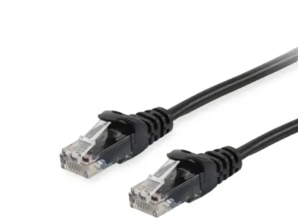 Equip Cat6 čierna / Patch kábel / U/UTP / RJ-45 / 1,5 m / PVC (625494)