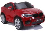 Mamido Elektrické autíčko BMW X6 M dvojmiestne XXL lakované červené