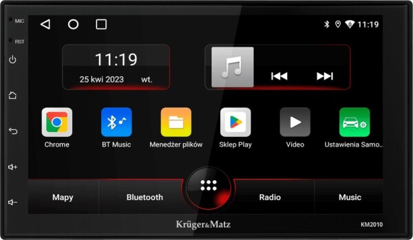 Kruger&Matz Autorádio 7&#039;&#039; 2DIN Kruger&Matz KM2010 CarPlay/AndroidAuto Bluetooth Wi-Fi GPS