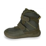 Chlapčenské zimné barefoot topánky PRO-tex LENO KHAKI - 32