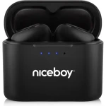 Niceboy HIVE Podsie 4 čierna / Bezdrôtové slúchadlá s mikrofónom / TWS / Bluetooth 5.4 / IP54 / nabíjacie puzdro (hive-podsie-4-black)