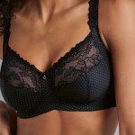 Mäkká podprsenka Eloise . 5296 čierna - RosaFaia 001 black 95G