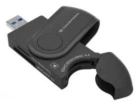 Conceptronic USB-A 3.0 4v1 čierna / Čítačka pamäťových kariet / USB 3.2 Gen 1 Type-A / 5 Gbps / SD, microSD (BIAN04B)