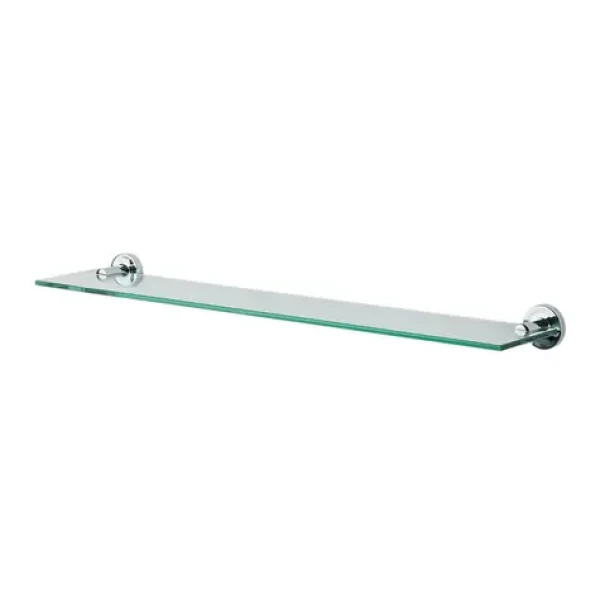 Spirella ATLANTIC nástenná polička 60 cm chrómovaná oceľ / sklo (7610583064196)