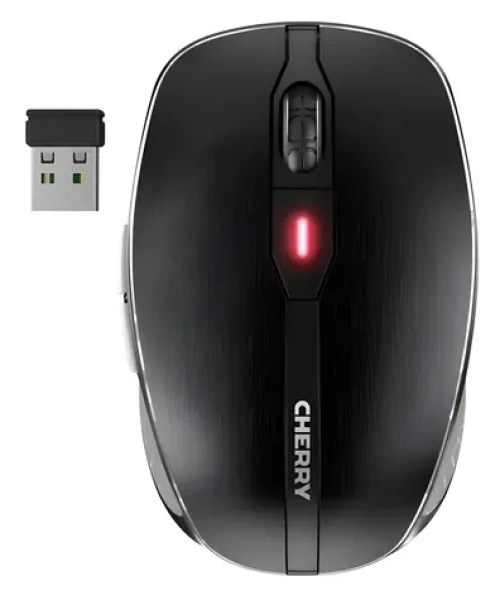 Cherry MW 8C ADVANCED čierna / Bezdrôtová myš / Bluetooth a 2,4 GHz / 3200 DPI / dobíjacie batérie (JW-8100)