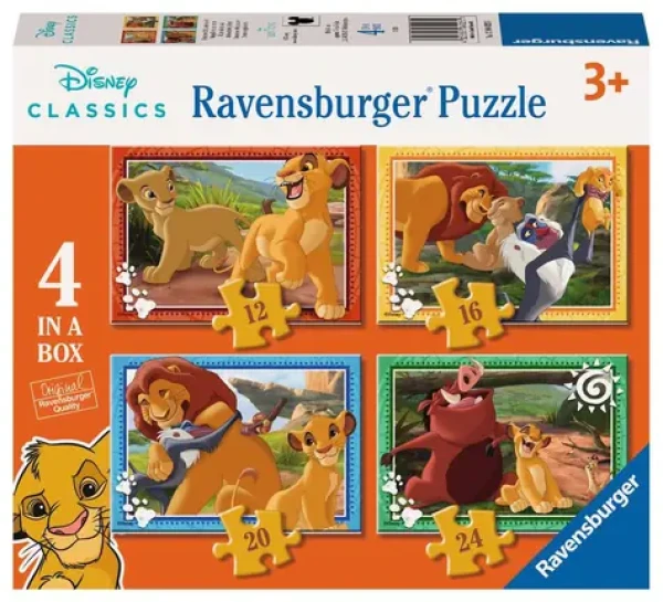 Ravensburger Disney: Leví kráľ 4 v 1