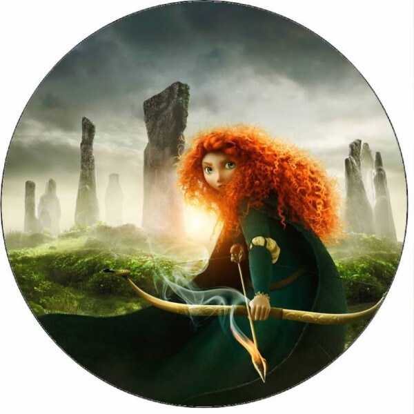 Jedlý papier Princezná rebelka Merida strieľajúca lukom 19,5 cm - Pictu Hap - Pictu Hap