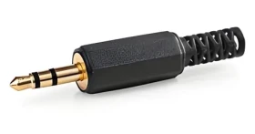 Nedis Audio konektor pozlátený čierna / zlatá / Audio konektor / Zástrčka / Spájkovacie / 4,0 mm / 25 ks (CAVC22900BKG)