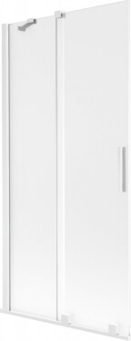 MEXEN/S - Velar dvojkrídlová posuvná vaňová zástena 90 x 150, dekor, biela 896-090-000-31-20