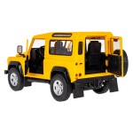 RASTAR Auto na diaľkové R/C ovládanie Land Rover Defender Rastar 1:14 žlté