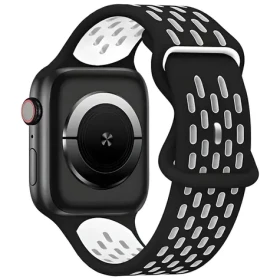 Beline New Sport Silicone čierno-biely / Športový pásik pre Apple Watch / 42/44/45/49 mm