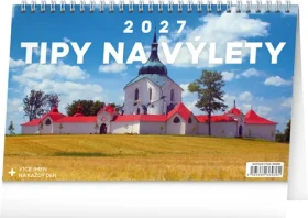 NOTIQUE Tipy na výlety 2027 / Stolový kalendár / 23,1 x 14,5 cm