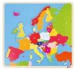 GOKI Drevené puzzle Mapa Európy