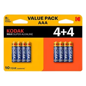 Kodak MAX SUPER / Alkalická batéria AAA / 8 ks / LR03 (KOD-LR3MAXBL8)