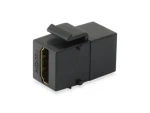 Equip Keystone konektor HDMI-HDMI čierna / Keystone modul / pozlátené kontakty / 8 ks (769402)