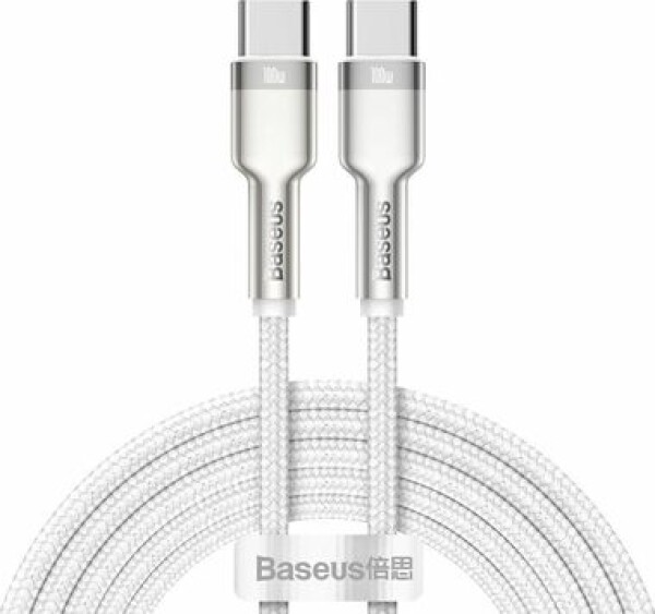 Baseus CATJK-D02 Kábel USB-C (M) - USB-C (M) 2 m biela / 100W (CATJK-D02)