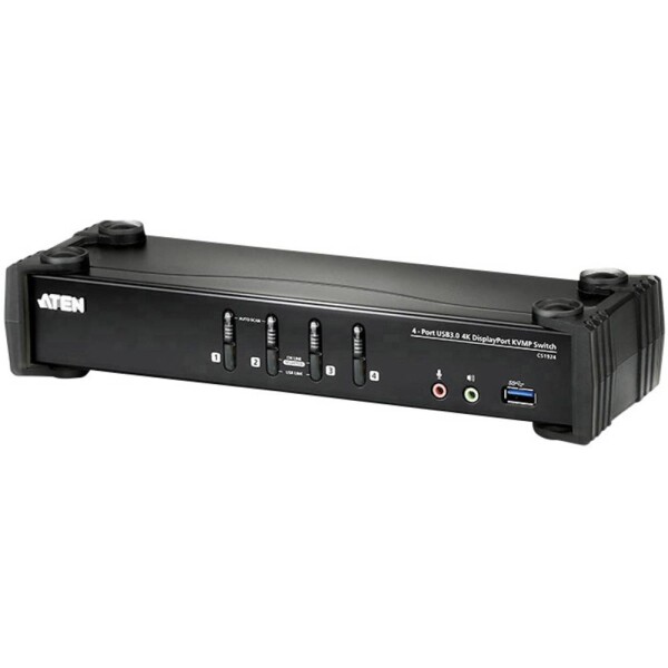 Aten CS1924M-AT-G Aten CS1924M 4- Port USB3.0 4K DisplayPort KVMP Switch / MST Hub (CS1924)