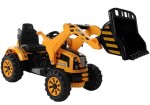 Mamido Elektrický traktor - s radlicou žltý
