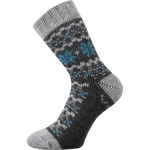 VOXX ponožky Trondelag anthracite melé 1 pár 39-42 117196