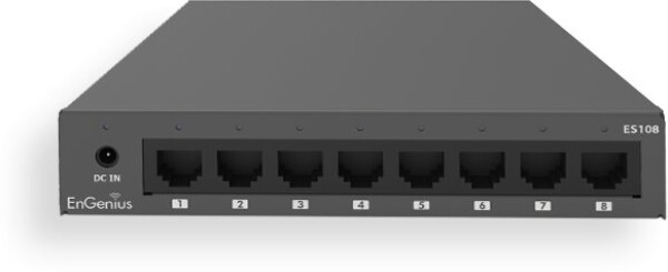EnGenius EnGenius ES108 łącza sieciowe Nie zarządzany Gigabit Ethernet (10/100/1000) Čierny