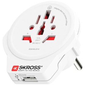 Skross 1500266 cestovný adaptér World to Europe USB 1.0; 1500266