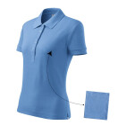 Bavlnené dámske polo tričko sky blue M