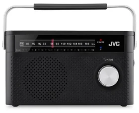 JVC RA-E315B čierna / Prenosné rádio / FM / Bluetooth / 5W (RA-E315B)