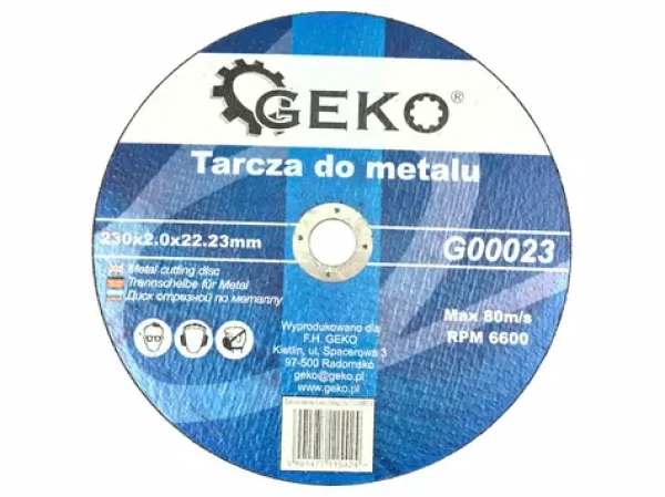 GEKO Rezný kotúč na kov 230x2.0x22.23mm (G00023)