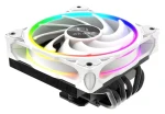 Akasa SOHO H6L RGB biela / Chladič CPU / Nízkoprofilový / TDP 160 W / 120 mm aRGB PWM / Intel LGA1851-115x / AMD AM5/AM4 (AK-CC4039HP01)