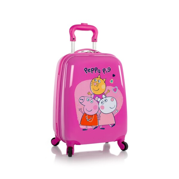 Detský kufrík na kolieskach Heys Kids Peppa Pig 4w Pink