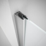 FORTE - sprchovací kút URBAN ESSENCE A1FS - Farba rámu zásteny - Hliník ossidato, Rozmer A - 90, Smer zatváranie - Pravé (DX), Výplň - Číre bezpečnostné sklo - 6 mm, Výška - 200 BEA13DXA1