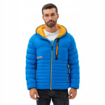 Pánska bunda C372 modro-žltá - Ombre S
