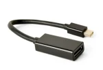 Gembird redukcia mini DisplayPort samica - DisplayPort samec / Redukcia / DisplayPort 1.2 / 4K 30Hz (A-mDPM-DPF4K-01)