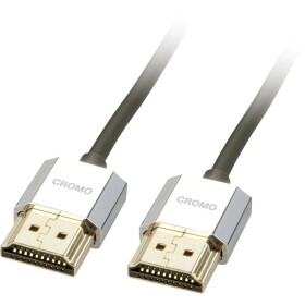 LINDY HDMI prepojovací kábel Zástrčka HDMI-A, Zástrčka HDMI-A 0.50 m čierna 41670 4K UHD HDMI kábel; 41670