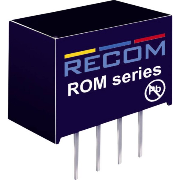 RECOM ROM-1212S DC / DC menič napätia, DPS 12 V/DC 12 V/DC 83 mA 1 W Počet výstupov: 1 x; ROM-1212S