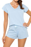Dámske pyžamo Sky short - Donna světle modrá S