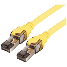 Roline 21.15.1861 RJ45 sieťové káble, prepojovacie káble CAT 8.1 S/FTP 1.00 m žltá dvojžilový tienený, bez halogénov, samozhášavý 1 ks; 21.15.1861