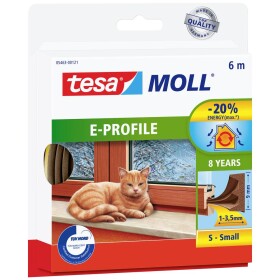 Tesa E-PROFILE 05463-00121-00 tesniaca páska tesaMOLL® hnedá (d x š) 6 m x 9 mm 1 ks; 05463-00121-00