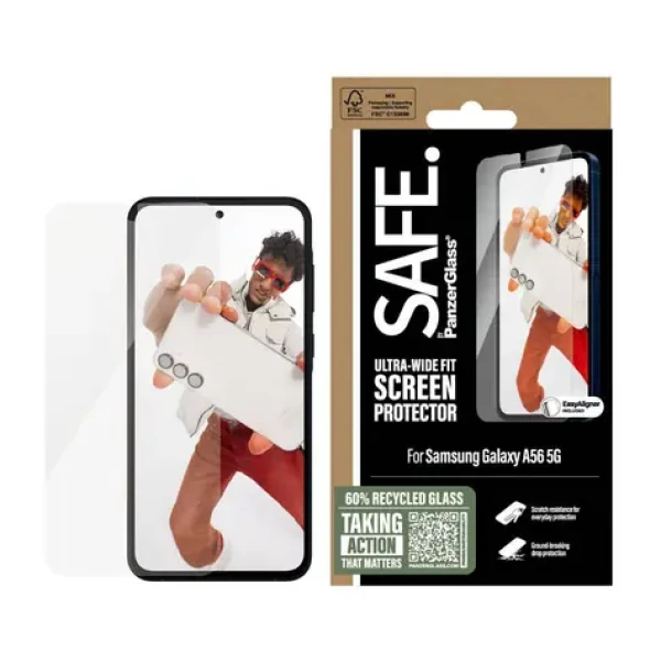 PanzerGlass SAFE Samsung Galaxy A56 5G s inštalačným rámčekom (SARNUWFG38380)