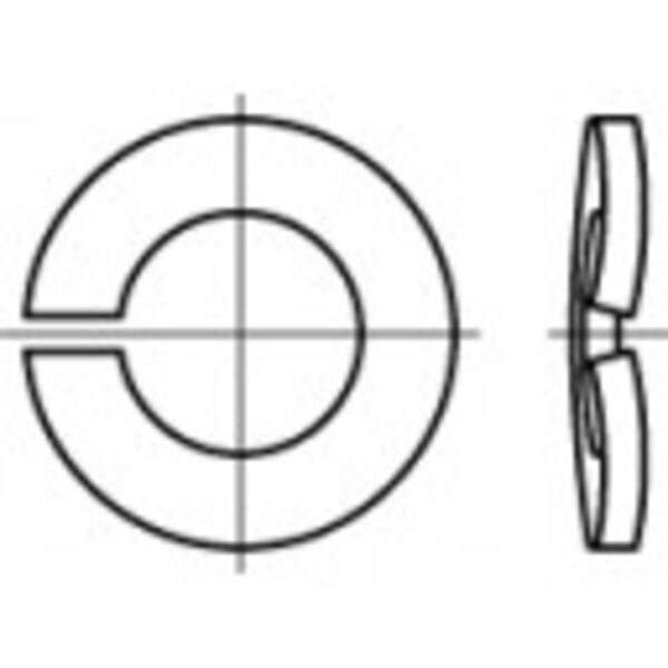 TOOLCRAFT 1060485 pérová podložka Vnútorný Ø: 3.1 mm DIN 128 nerezová ocel 1000 ks; 1060485